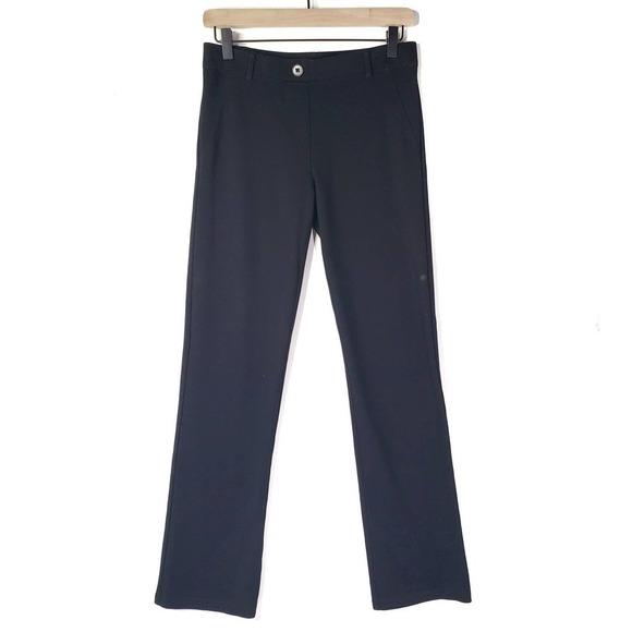 Betabrand Straight Leg Classic Dress Yoga Pants SP S Petite Black Trousers - Picture 1 of 11